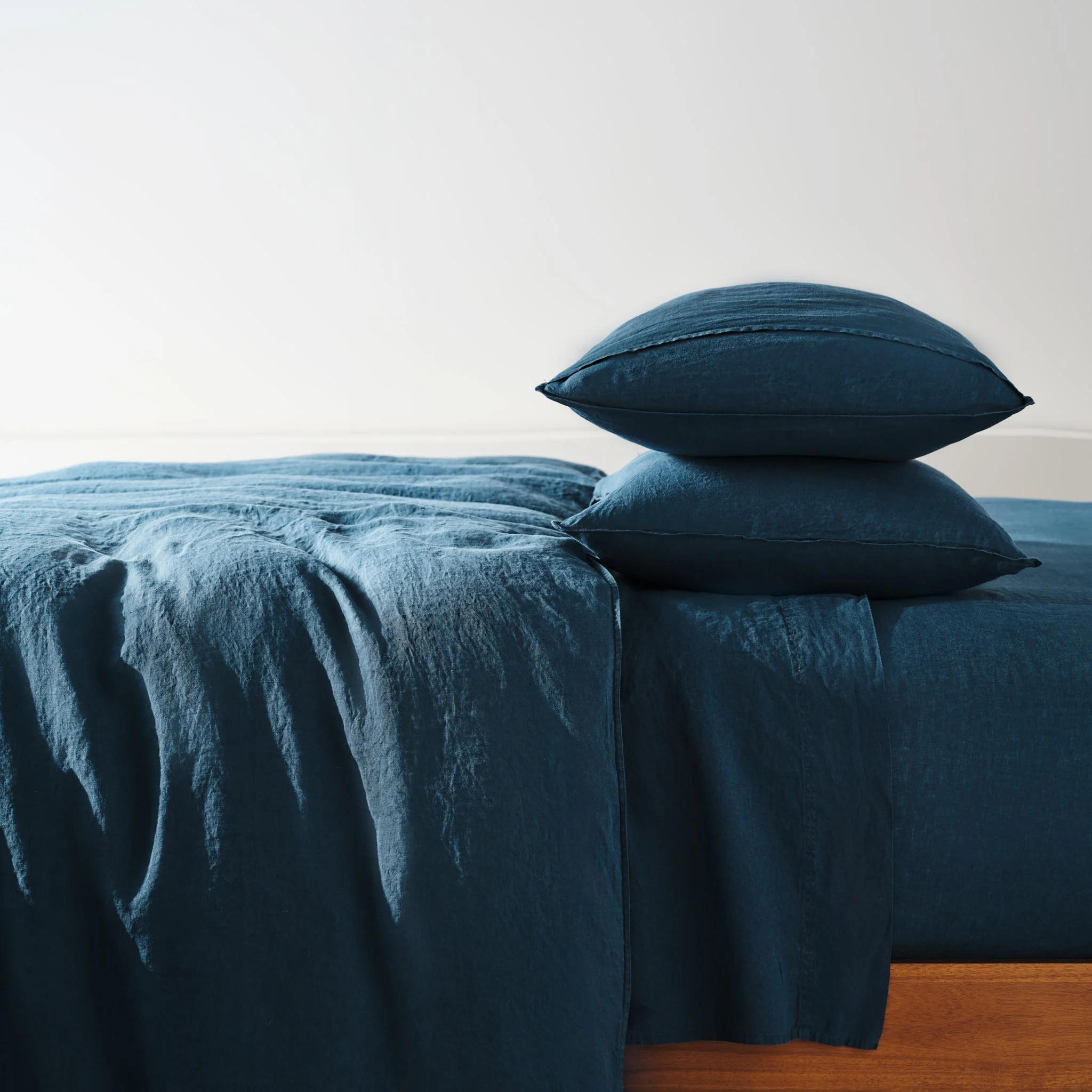 Washed European Linen Duvet Set Bundle - Image 15