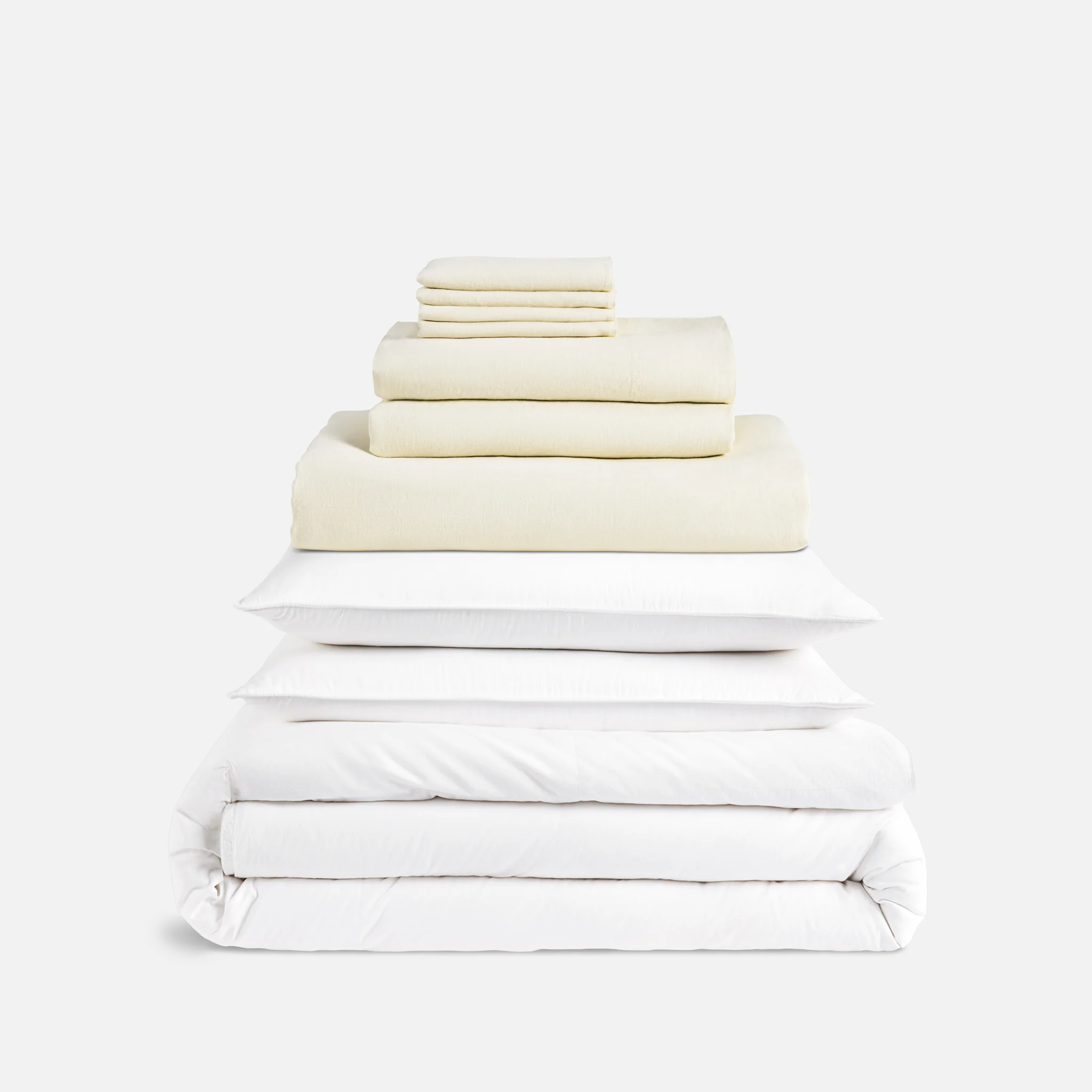 Washed European Linen Bedding Move-In Bundle