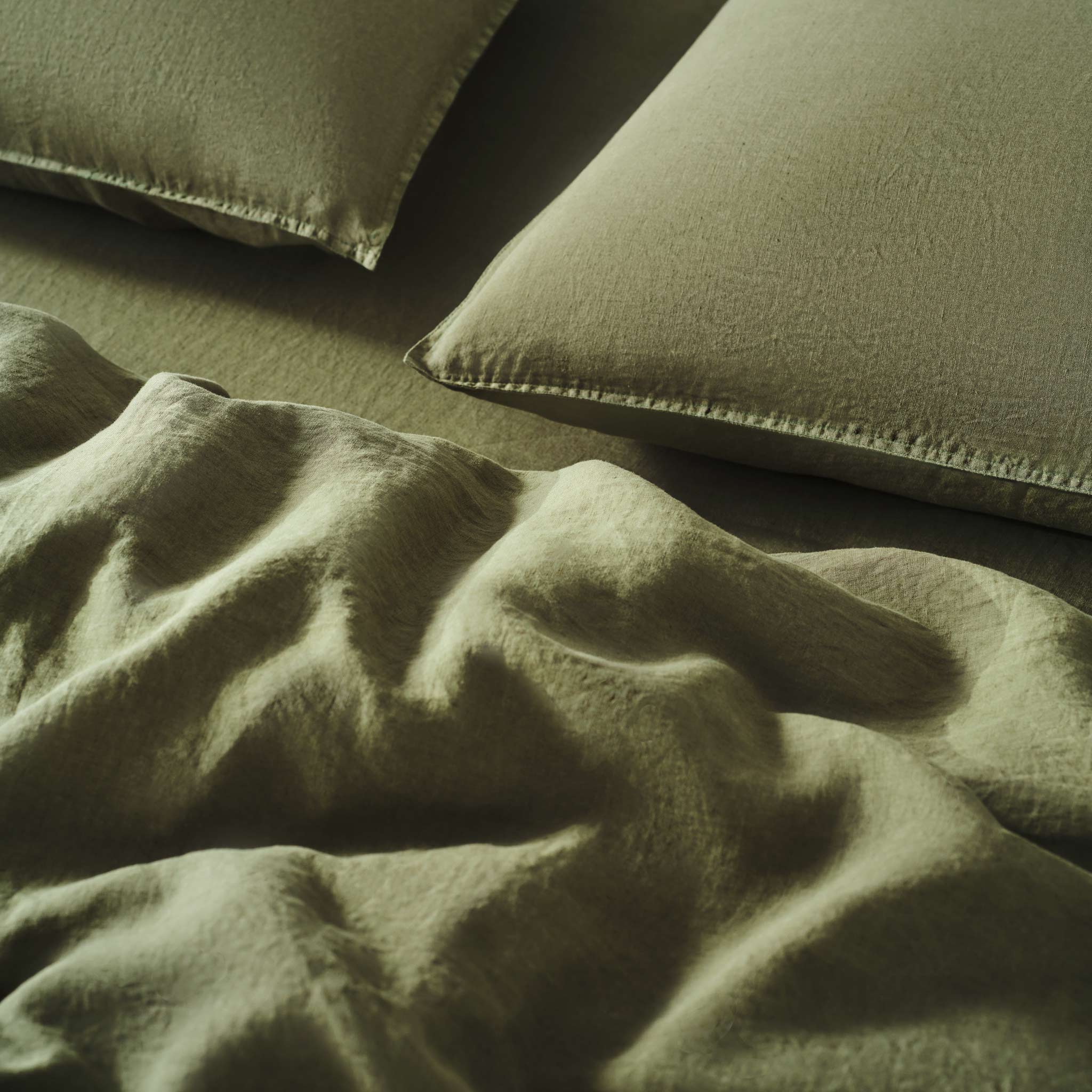 Washed European Linen Duvet Set Bundle - Image 17