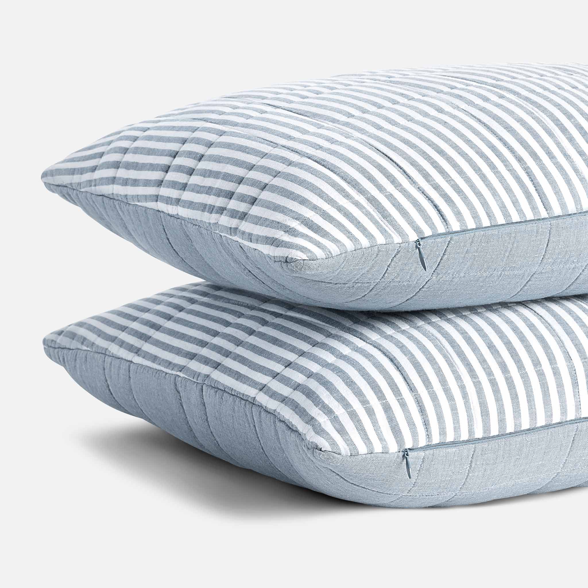 Washed European Linen Quilted Sham Set - Image 18