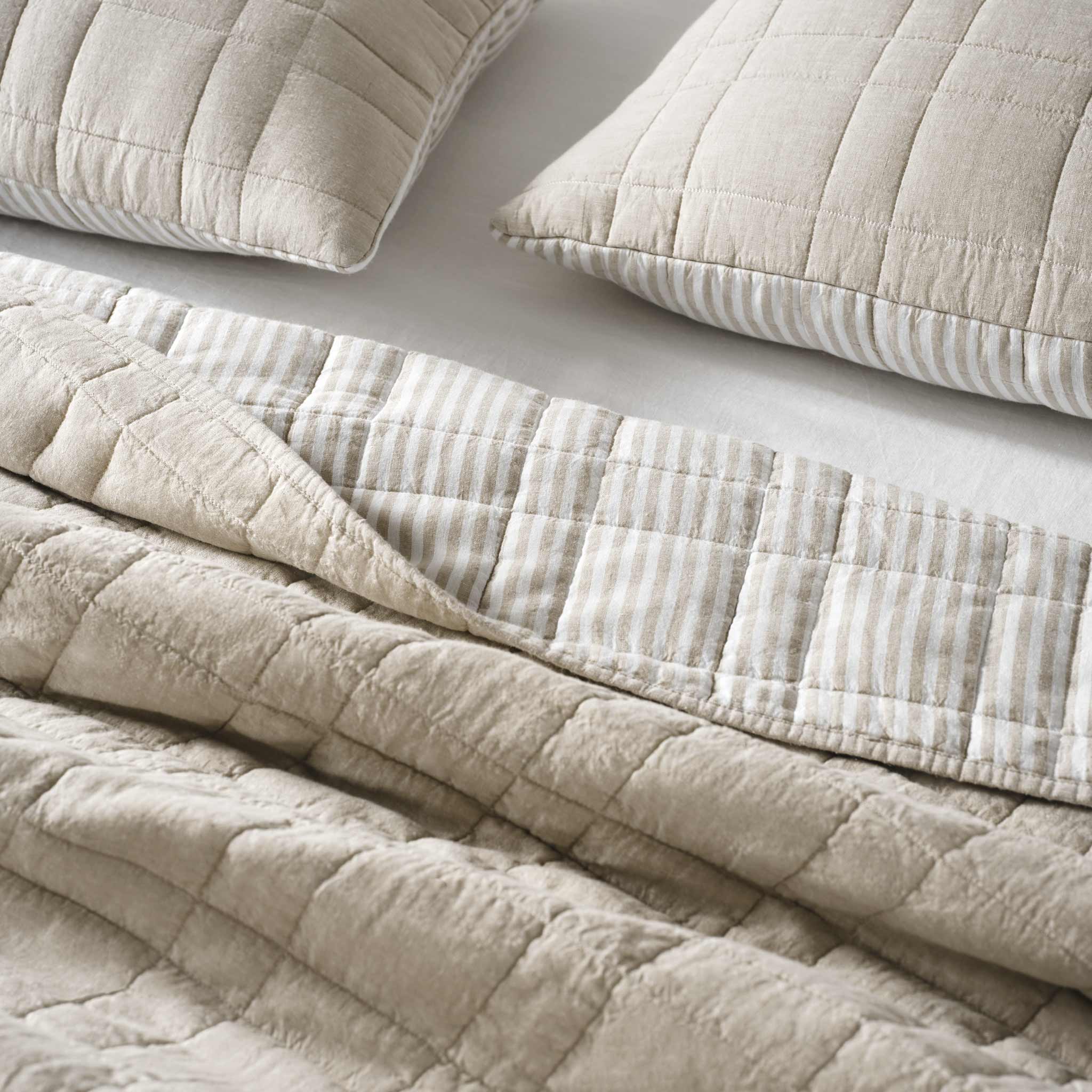 Washed European Linen Quilt Set - Image 15