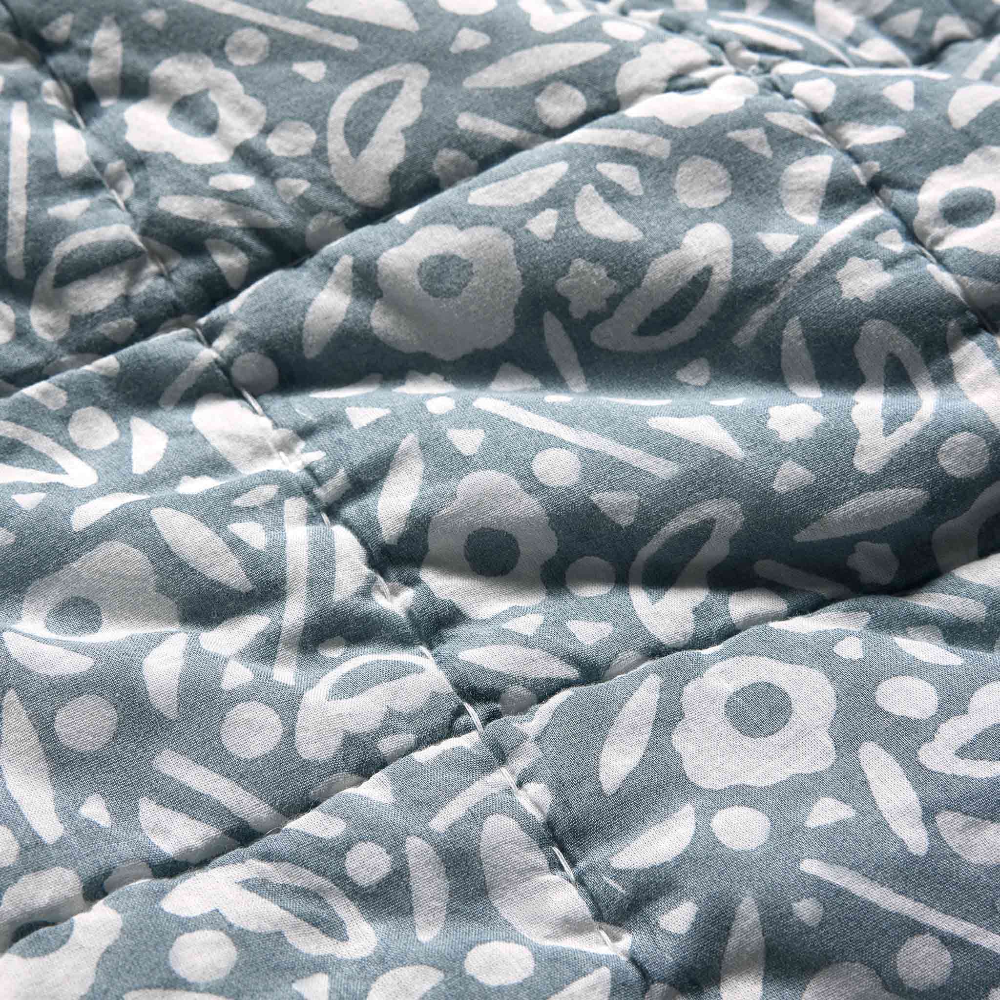 Caroline Z. Hurley Blockprint Quilt - Image 5