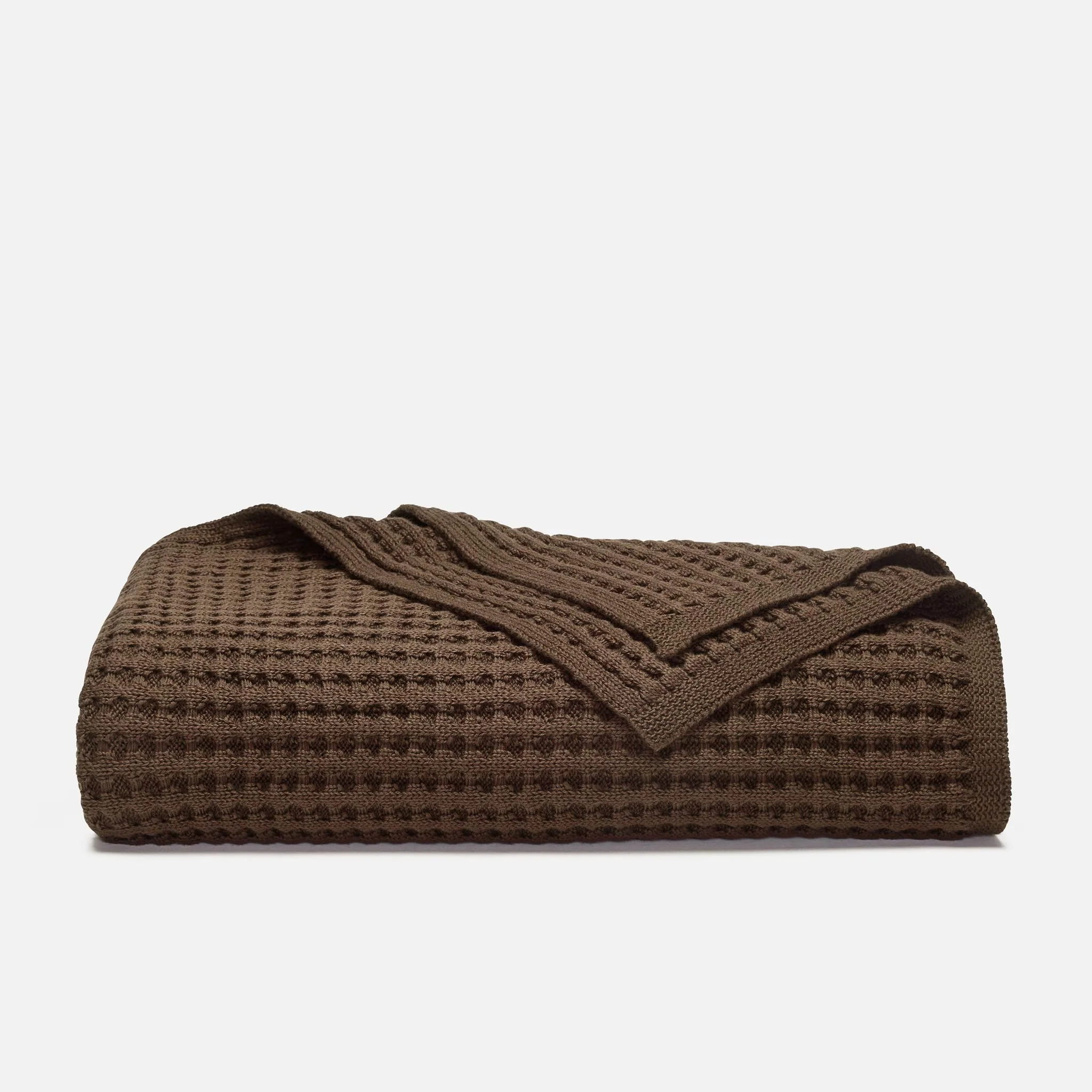 Chunky Waffle Knit Throw Blanket