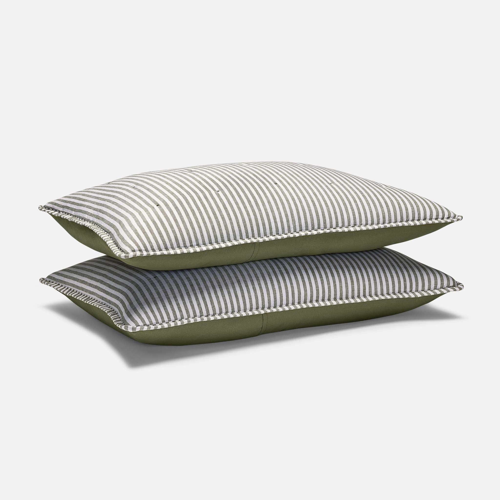Washed European Linen Quilted Sham Set - Image 21