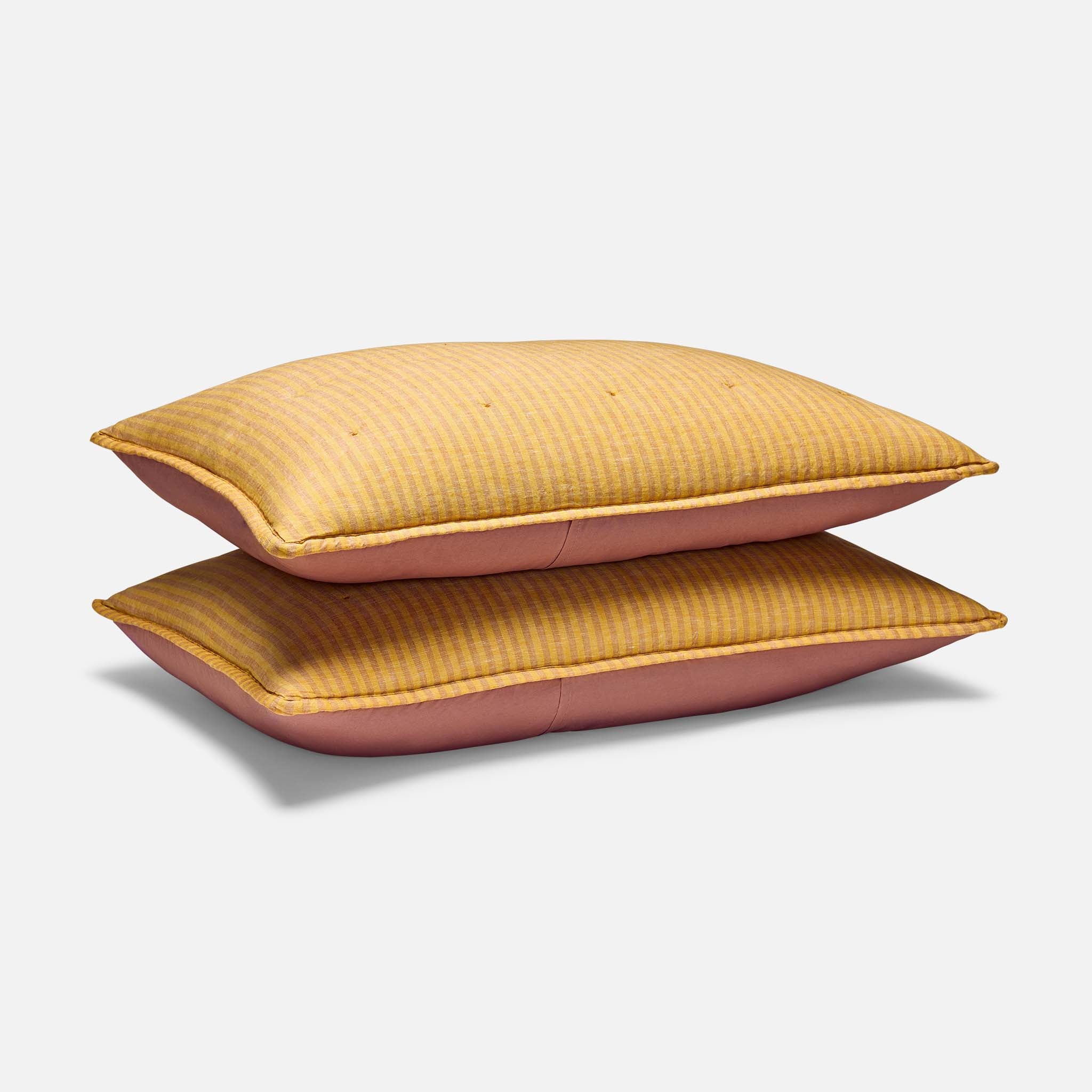 Washed European Linen Quilted Sham Set - Image 25