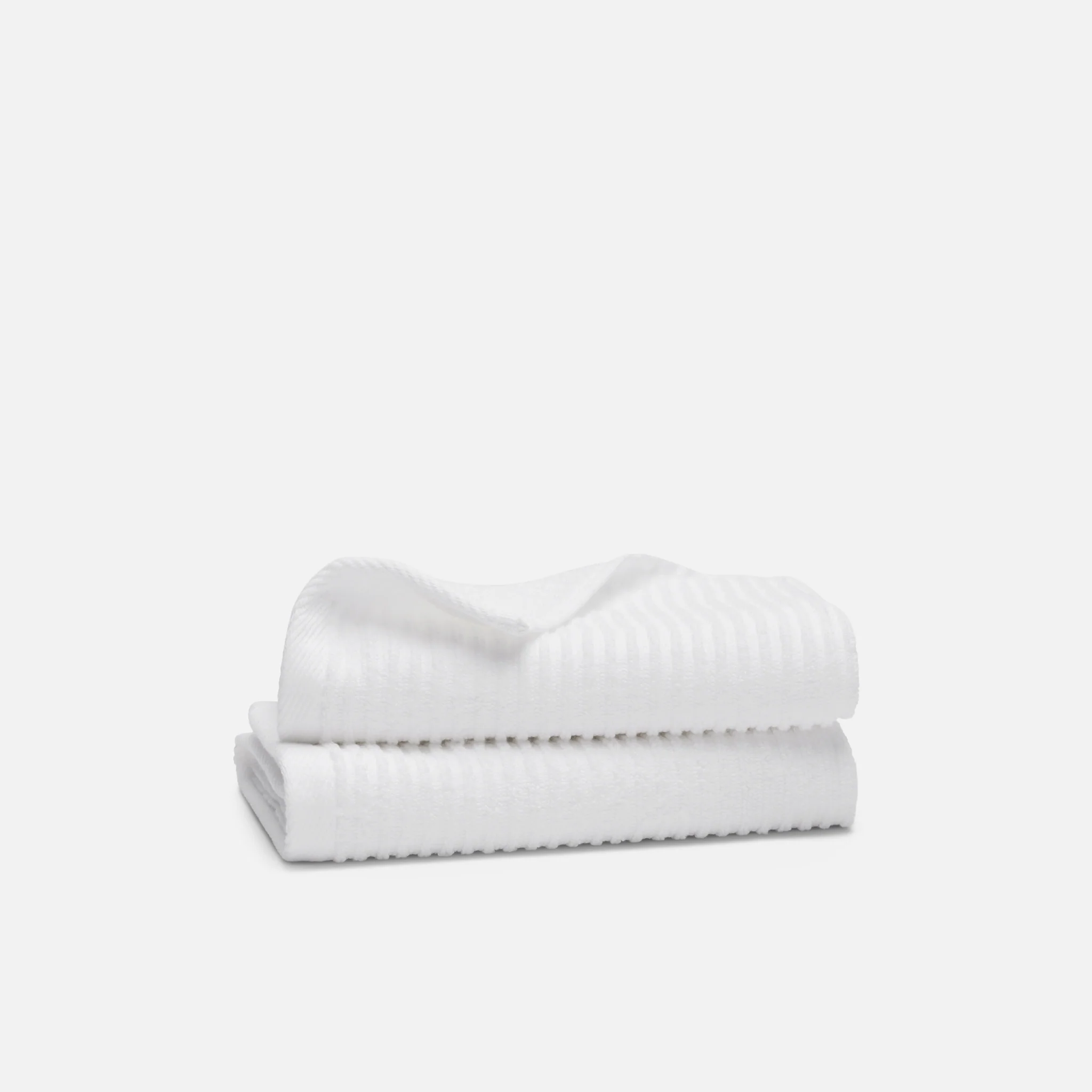 Ribbed Cotton TENCEL™ Hand Towels Set of 2